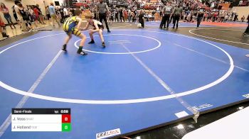 85 lbs Semifinal - Josey Voss, Skiatook Youth Wrestling vs Jett Holland, Tiger Trained Wrestling