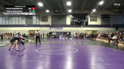 140 lbs 1st Place Match - Evelyn Eggleston, Iowa City Liberty vs Jolee Strohmeyer, Dubuque Senior