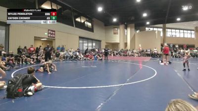 60 lbs Round 3 (6 Team) - Zayden Cromer, Alabama Elite Gold vs Myles Pendleton, North DeSoto Red WA