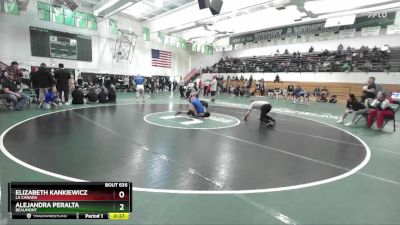 140 lbs 7th Place Match - Alejandra Peralta, Beaumont vs Elizabeth Kankiewicz, La Canada