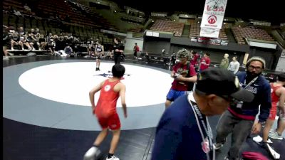 100 lbs Bruce Ortega, SCVWA - Santa Clara Valley Wrestling Association vs Samuel Briggs, MDWA - Mount Diablo Wrestling Association