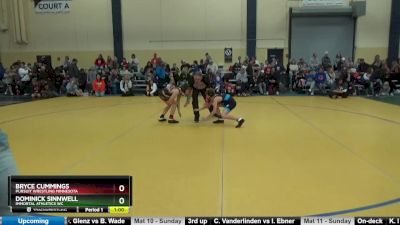 90 lbs Cons. Round 2 - Dominick Sinnwell, Immortal Athletics WC vs Bryce Cummings, Pursuit Wrestling Minnesota