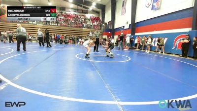 98 lbs Rr Rnd 1 - Mia Arnold, Sperry Wrestling Club vs Addilyn Ashton, Bartlesville Wrestling Club