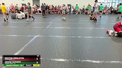 84 lbs Round 4 (6 Team) - Weston Middleton, Elite Misfits vs Usmon Ulmasov, Xtreme Team