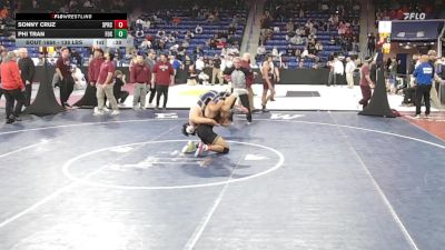 138 lbs Consi Of 32 #2 - Sonny Cruz, Springfield Central vs Phi Tran, Foxborough