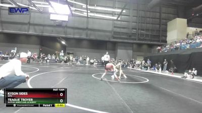 64 lbs Quarterfinal - Teague Troyer, SlyFox Wrestling Academy vs Kyson Sides, WTC