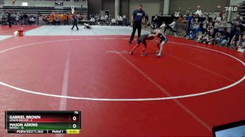 70 lbs Quarterfinals (8 Team) - Gabriel Brown, LPGE/B Wolves vs Mason Adkins, Bemidji