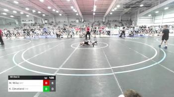 80 lbs Rr Rnd 3 - Max Milia, Grit Mat Club Blue vs Konnor Cleveland, The Fort Hammers