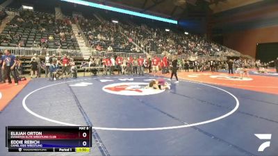 78 lbs Cons. Round 2 - Eliijah Orton, Evanston Elite Wrestling Club vs Eddie Rebich, Camel Kids Wrestling