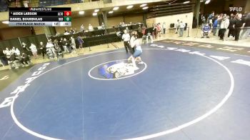 190 lbs 7th Place Match - Aiden Larson, Lena Winslow vs Daniel Bourbulas, Normal