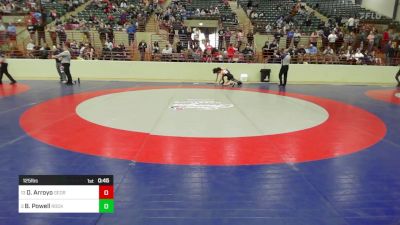 125 lbs Consi Of 8 #2 - Damairus Arroyo, Georgia vs Braydon Powell, Rockmart Takedown Club