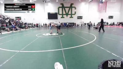 126 lbs Cons. Round 3 - Nathan Abbott, Camarillo vs Jonathan Marcus, Cabrillo/Long Beach