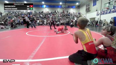 55 lbs Round Of 16 - Hayden Roth, Berryhill Wrestling Club vs Preston Bowin, Columbus Wrestling Club