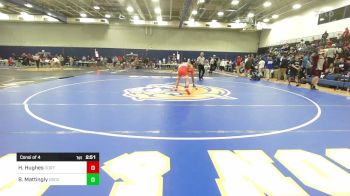 157 lbs Consi Of 4 - Hunter Hughes, Cortland vs Brendan Mattingly, Coast Guard