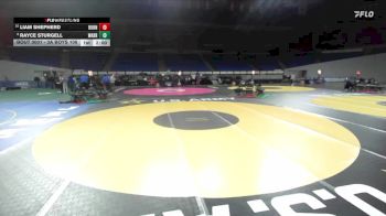 3A Boys 106 lbs Champ. Round 1 - Liam Shepherd, Burns Boys vs Rayce Sturgell, Warrenton Boys