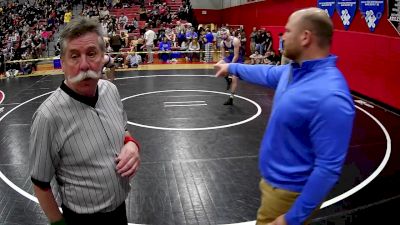 160 lbs Champ. Round 2 - Carter Twombly, Berlin Brothersvalley Hs vs Carmine Battaglia, Beaver County Christian School