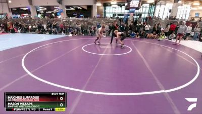 132 lbs Champ. Round 1 - Mason Milsaps, Boneyard Wrestling Academy vs Maximus Lupardus, All American Wrestling Club