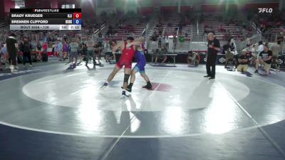 138 lbs Cons. Round 3 - Brady Krueger, Illinois vs Brennen Clifford, Union County High School Wrestling