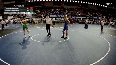 D 1 165 lbs Cons. Round 2 - Isaias LeBaron, Sulphur vs Preston Courville, Acadiana