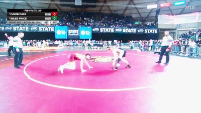 Boys 3A 150 lbs Semifinal - Caleb Dale, White River vs Miles Price, Ballard