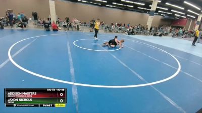 90-98 lbs Round 3 - Addison Masters, Keller Wrestling Club vs Jaxon Nichols, Texas