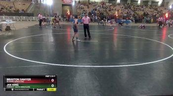 130 lbs Quarterfinal - Jax King, Forrest Youth Wrestling vs Braxton Sawyer, Blazers Wrestling