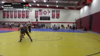 157 lbs Cons. Round 1 - Ryan Reay, Utah Tech University vs Kaleb Gomez, Lassen