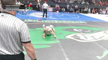 Champ. Round 1 - Weston Schirmer, Ravenna vs Logan Lichtenberg, Neligh-Oakdale