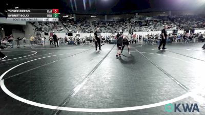 90 lbs Consi Of 16 #2 - Tucker Piersol, Claremore Wrestling Club vs Everett Bolay, Perry Wrestling Club
