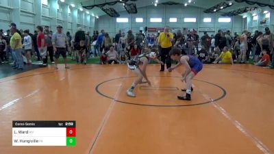 J-90 lbs Consolation - Lucas Ward, WV vs Wyatt Hungiville, PA