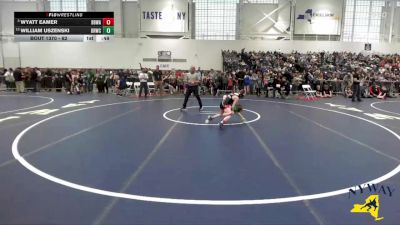 62 lbs Cons. Semi - Wyatt Eamer, Black Belt Wrestling Academy vs William Uszenski, Deep Roots Wrestling Club