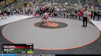 86 lbs Semifinal - Hoyt Thomas, McMinnville Mat Club vs Nikola Reidt, MOOK MAT CLUB