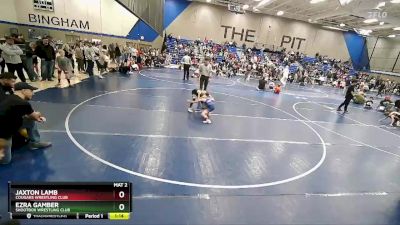 69 lbs Semifinal - Ezra Gamber, Shootbox Wrestling Club vs Jaxton Lamb, Cougars Wrestling Club