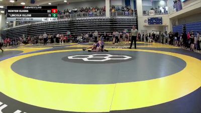 132 lbs Champ. Round 1 - Lincoln Ollom, Fremont Ross vs Hunter Elkins, Dekalb