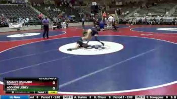 116 lbs 1st Place Match - Addison Loney, Van Buren vs Kassidy Haggard, Bentonville West