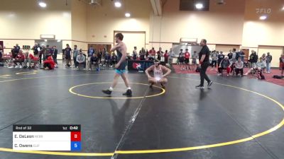 79 kg Rnd Of 32 - Ethan DeLeon, Nebraska Wrestling Training Center vs Connor Owens, Cliff Keen Wrestling Club