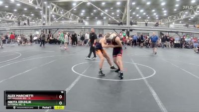 120 lbs Round 3 (4 Team) - Alex Marchetti, Mat Assassins Red vs Nikita Kruhlik, Outsiders WC