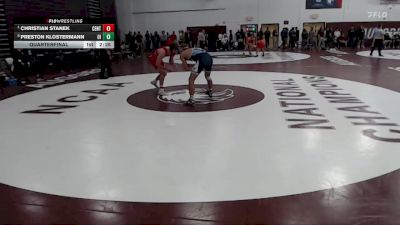 157 lbs Quarterfinal - Christian Stanek, Central vs Preston Klostermann, Upper Iowa