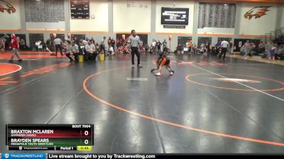 PW-10 lbs Quarterfinal - Braxton McLaren, Hammerin Hawks vs Brayden Spears, Mediapolis Youth Wrestling