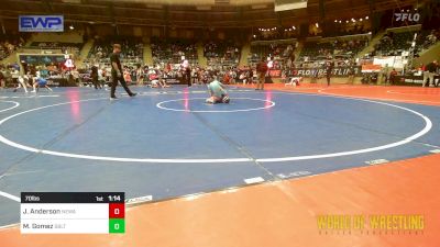 70 lbs Semifinal - Jaelyn Anderson, Nebraska Wrestling Academy vs Markee Gomez, Sebolt Wrestling Academy