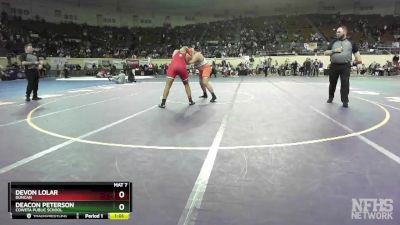 5A-285 lbs Semifinal - Devon Lolar, Duncan vs Deacon Peterson, Coweta Public School