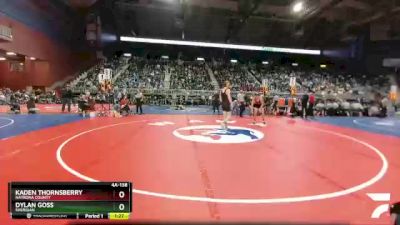 4A-138 lbs Quarterfinal - Dylan Goss, Sheridan vs Kaden Thornsberry, Natrona County