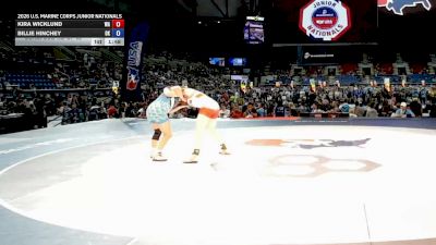 155 lbs Cons. Sub-rd Of 32 - Kira Wicklund, Washington vs Billie Hinchey, Oklahoma
