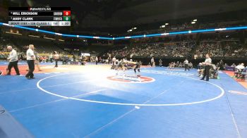 126 Class 1 lbs Quarterfinal - Audy Clark, St. Mary`s South Side vs Will Erickson, Cameron