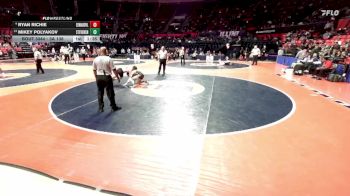 3A 138 lbs Champ. Round 1 - Mikey Polyakov, Lincolnshire (Stevenson) vs Ryan Richie, Edwardsville (H.S.)
