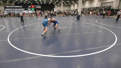 144 lbs Champ. Rd Of 32 - Braylon Gonzalez, KD Training Center vs Langdon Klinkhammer, Berge Elite Wrestling Academy