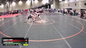 120 lbs Champ. Round 1 - Caden Gallet, Overland Park-St. Thomas Aquinas HS vs Logan Luder, Ozark JV