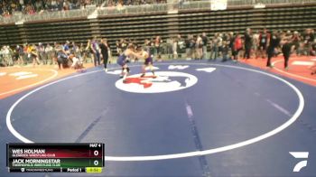 125 lbs Quarterfinal - Jack Morningstar, Thermopolis Wrestling Club vs Wes Holman, Glenrock Wrestling Club