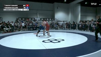 130 kg Cons. Sub-quarters - Timothy Eubanks, NMU-National Training Center vs Brandon Ballard, Frontier Wrestling Club