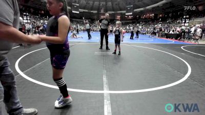 83 lbs Consi Of 4 - Ensley Luxton, Bartlesville Wrestling Club vs Yamileth Hernandez, OKC Saints Wrestling